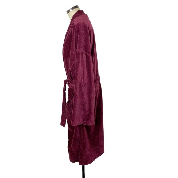 Polo by Ralph Lauren Burgundy Robe - Picture 3 of 8